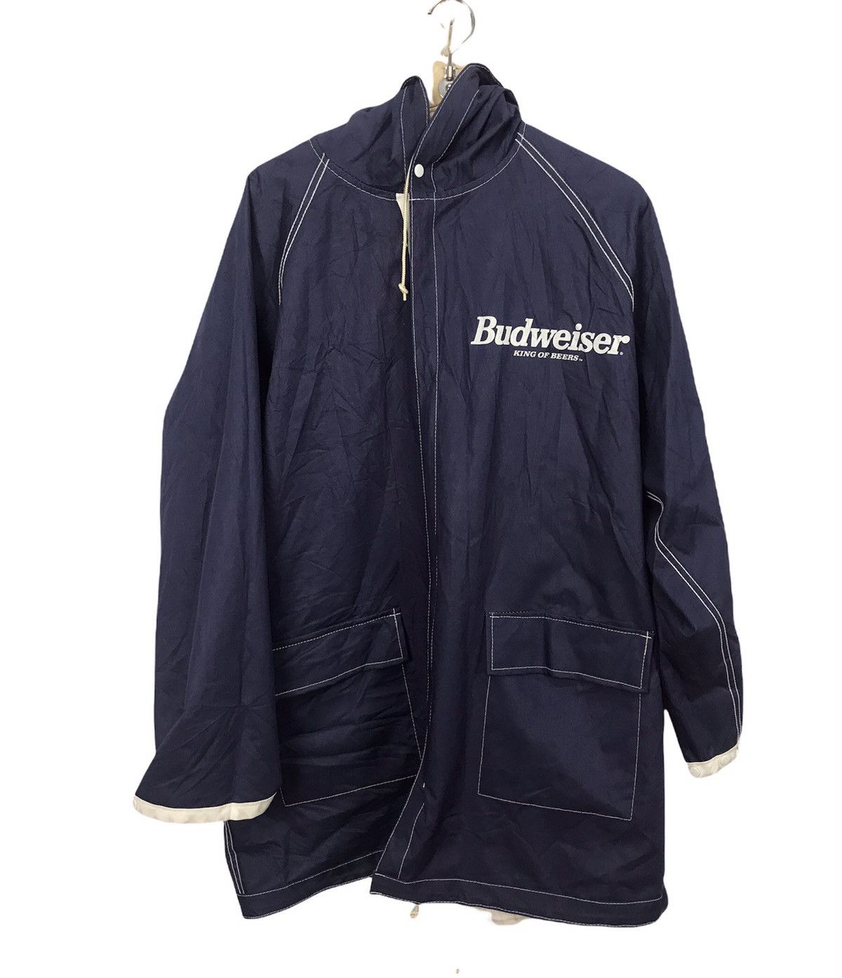 Budweiser × Vintage Budweiser reversible rain jacket with hoodie Size US L / EU 52-54 / 3 - 1 Thumbnail