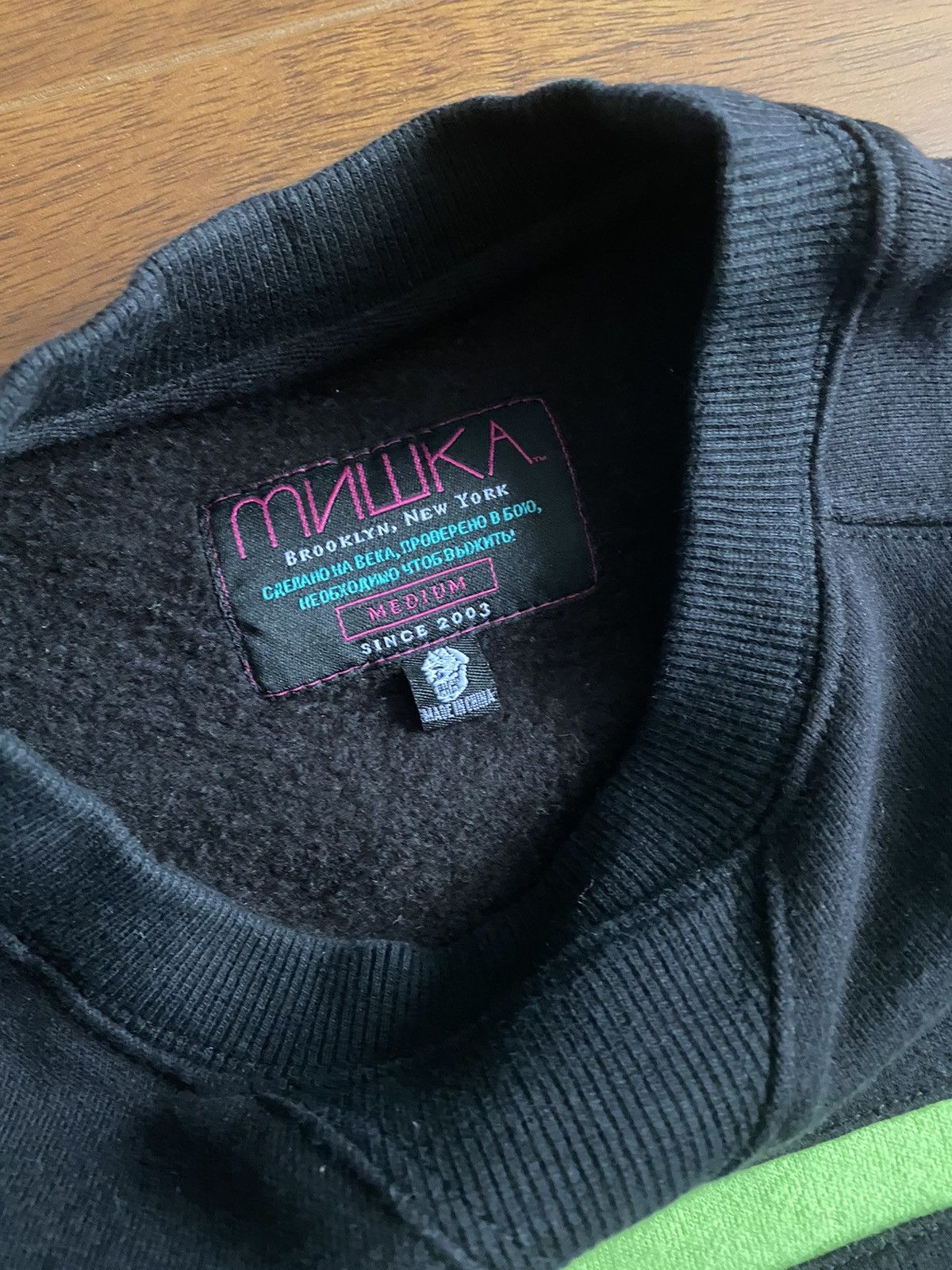 Mishka Mishka MNWKA Embroidered Spell Out Crew Sweater Black Size US M / EU 48-50 / 2 - 10 Thumbnail
