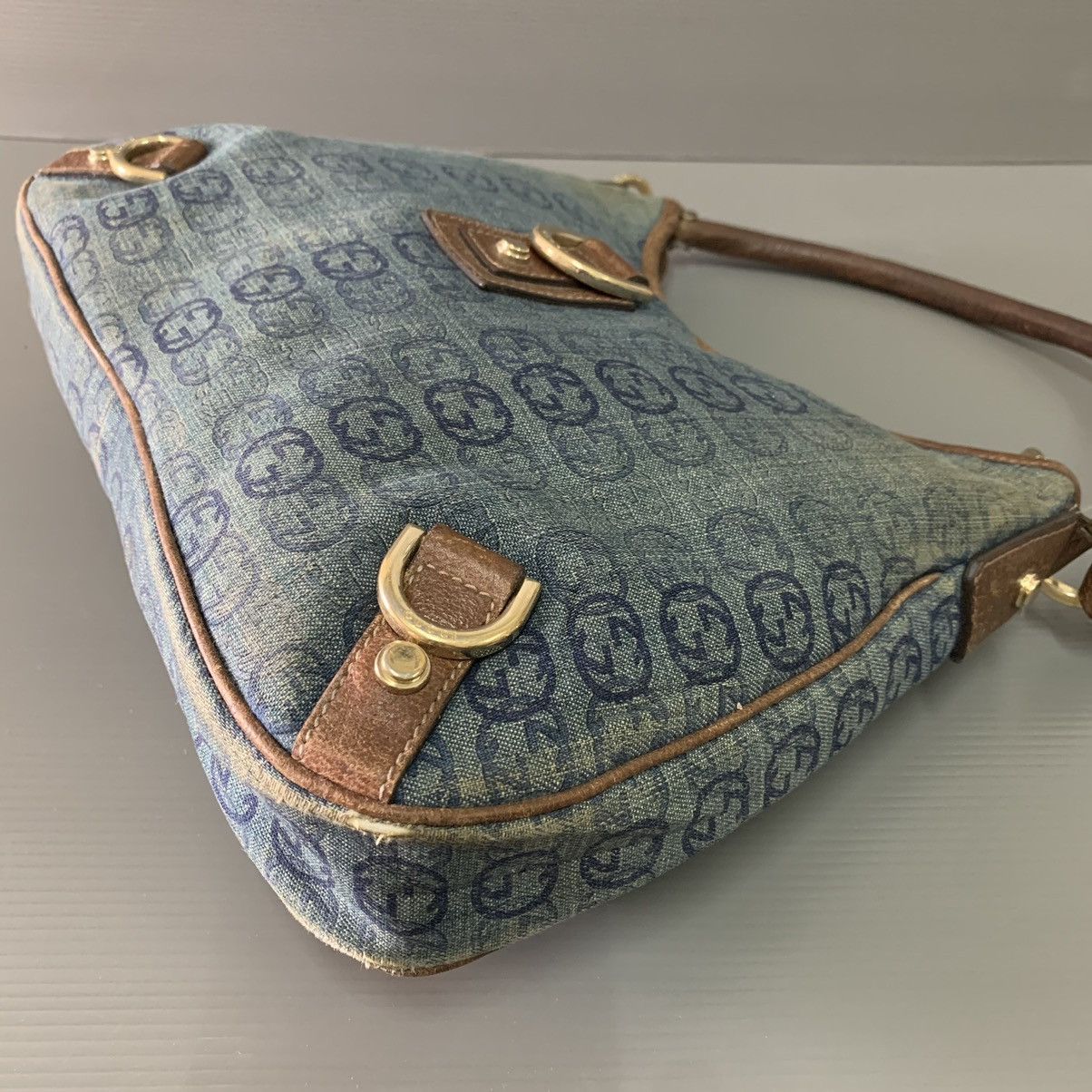 Gucci Gucci Jackie Denime Shoulder Bag Size ONE SIZE - 6 Thumbnail