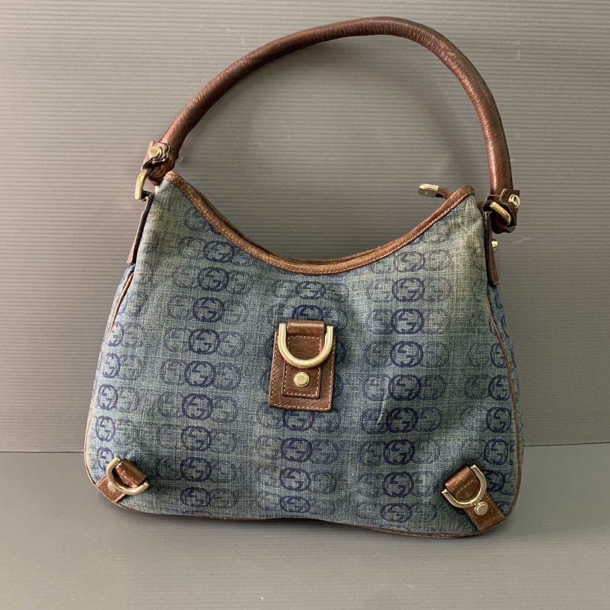 Gucci Gucci Jackie Denime Shoulder Bag Size ONE SIZE - 1 Thumbnail