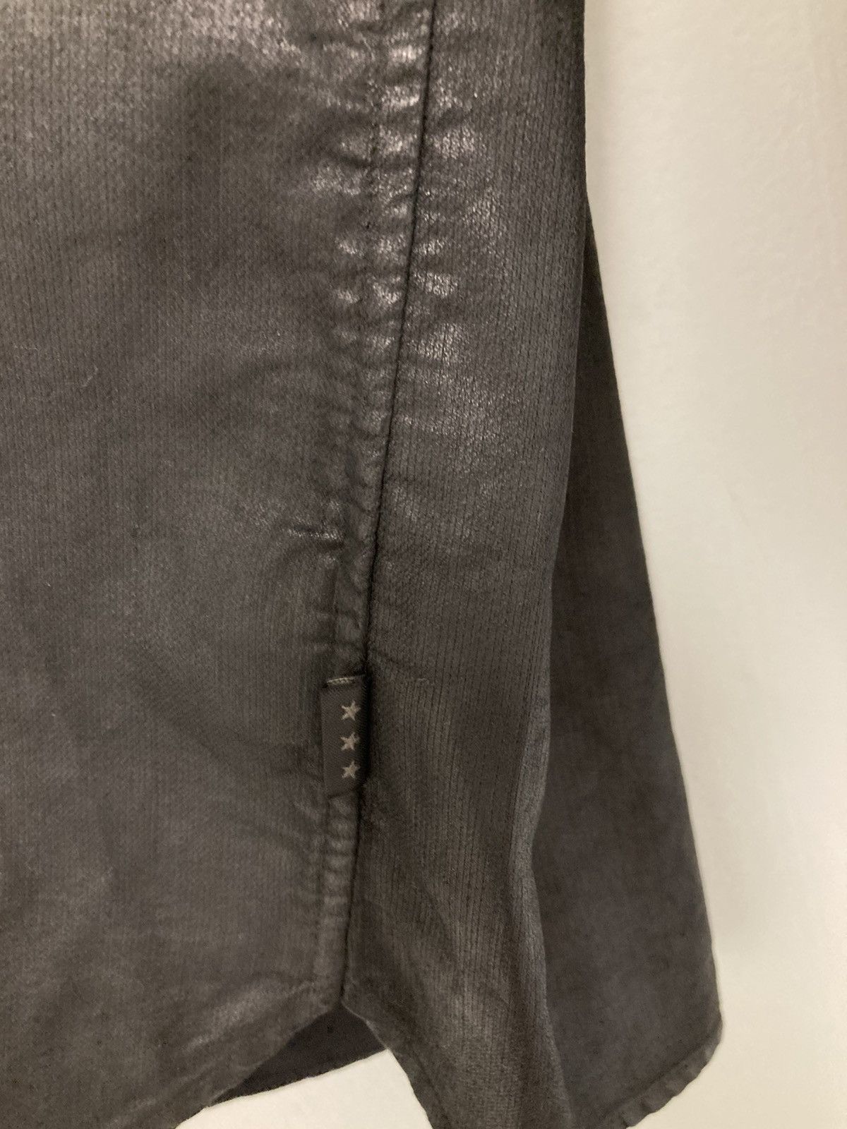 Coated western snapfront shirt. Small