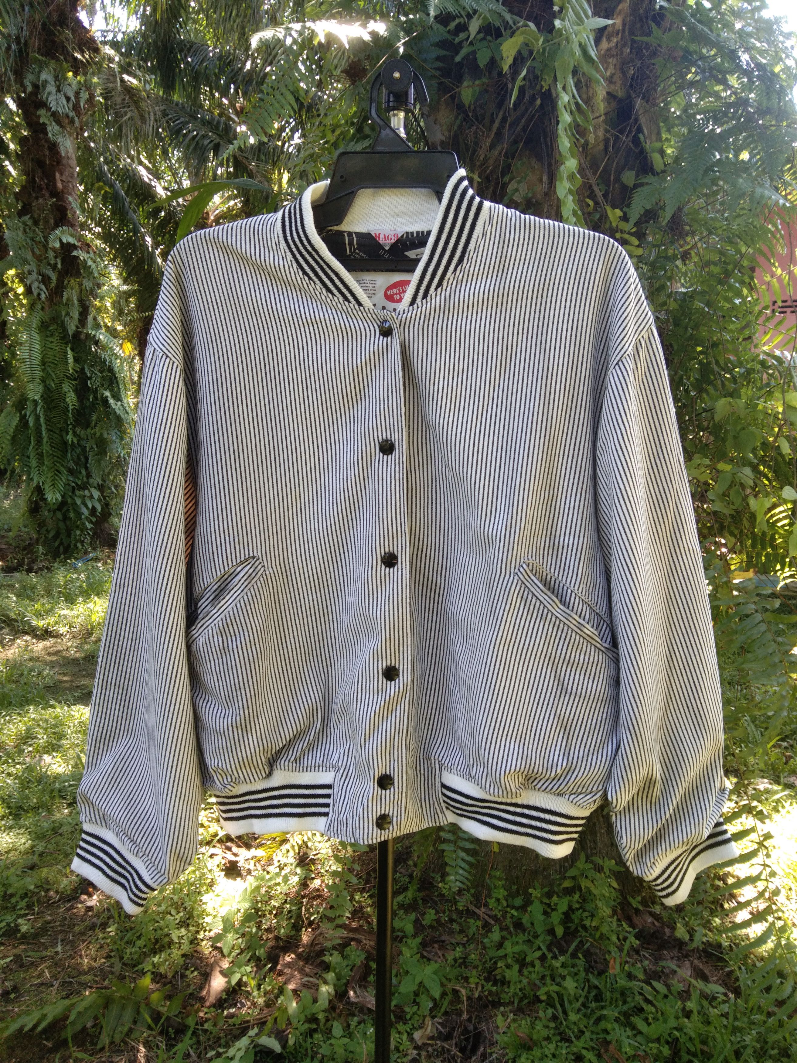 Other ART DIRECTION PINSTRIPE VARSITY JACKET Size US L / EU 52-54 / 3 - 2 Thumbnail