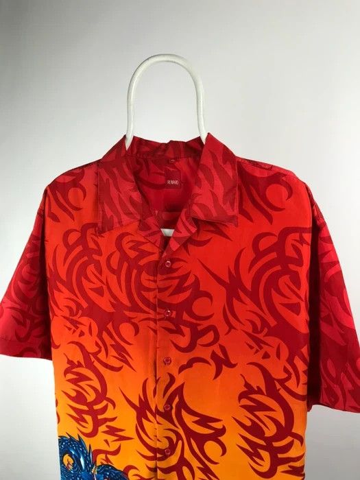 Japanese Brand Hawaii shirt Japanese dragon made in Hawaii size XLarge Size US XL / EU 56 / 4 - 2 Thumbnail