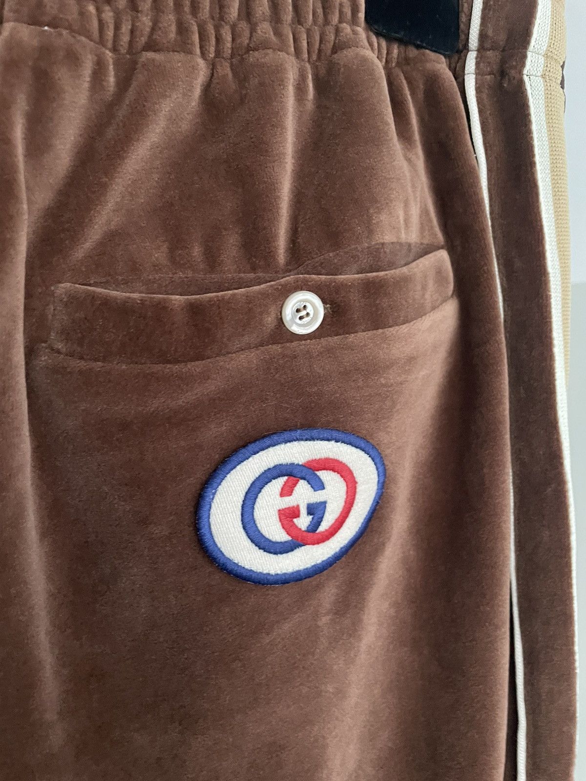 Gucci Super Runway GG Logo Chenille Velour Jogging Tracksuit Pant Size US 34 / EU 50 - 16 Thumbnail