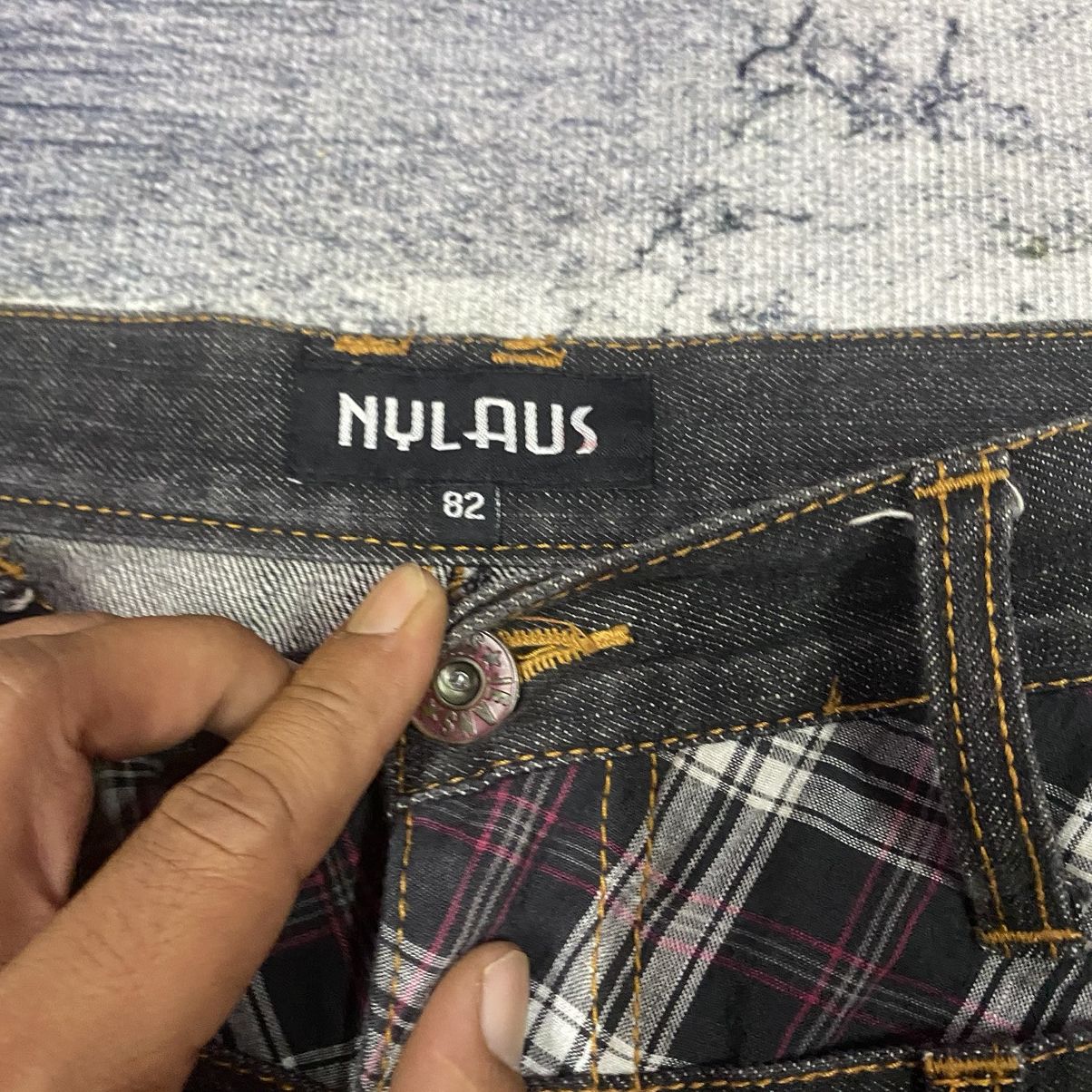Beauty Beast × Japanese Brand × Vintage Steals🔥 Vintage Double waist Checkered Japan Denim Jeans Size US 32 / EU 48 - 5 Thumbnail