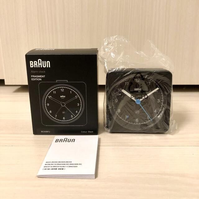 image of Fragment Design Fragment Braun Alarm Clock in Black, Men's