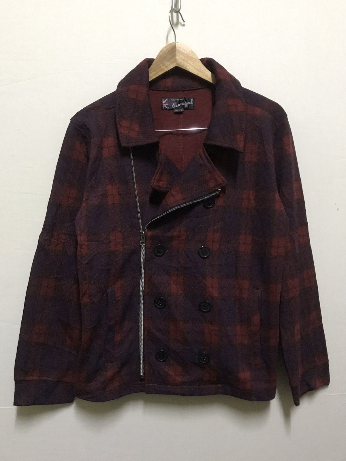 Japanese Brand Double Collar Jacket Punk Style Tartan Size US L / EU 52-54 / 3 - 1 Thumbnail
