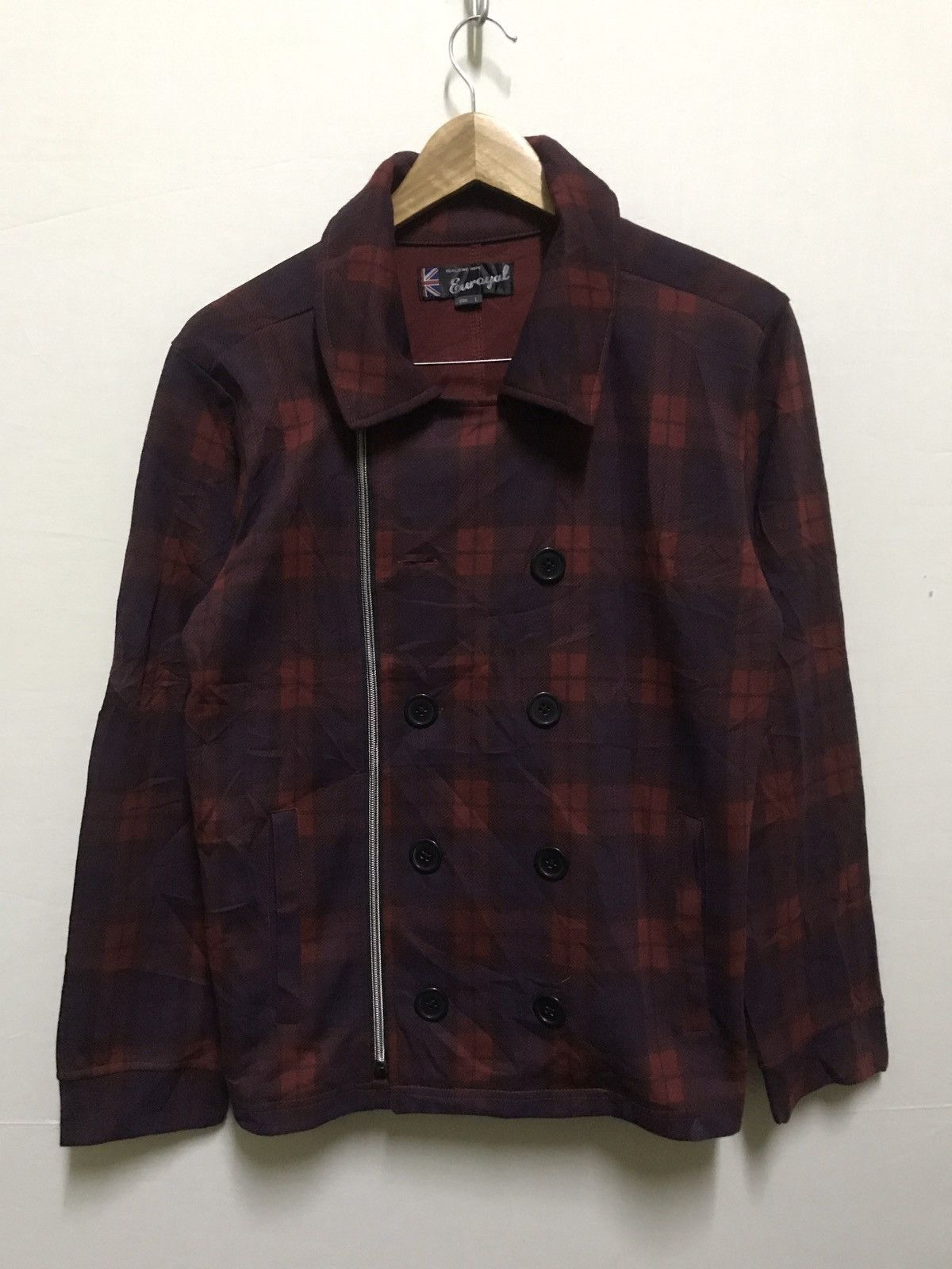Japanese Brand Double Collar Jacket Punk Style Tartan Size US L / EU 52-54 / 3 - 8 Thumbnail