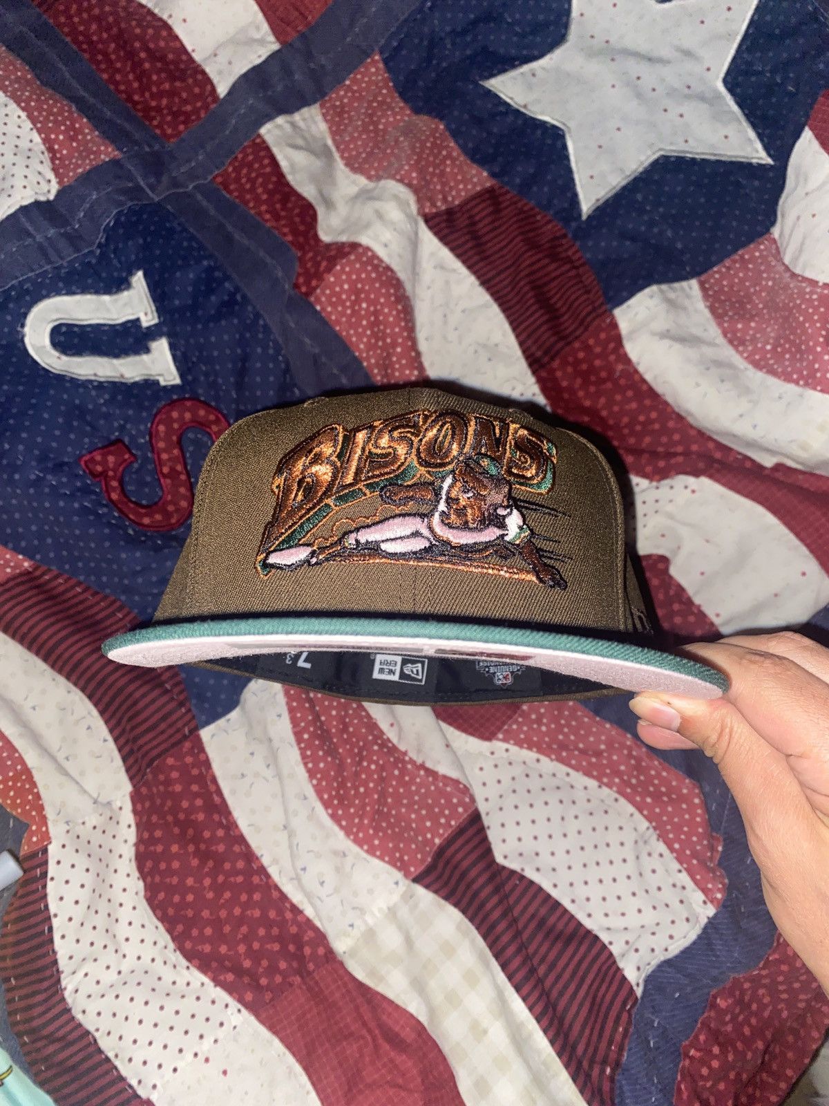 Hat Club × MLB × New Era Exclusive Buffalo bisons plain beef broccoli fitted hat Size ONE SIZE - 2 Thumbnail
