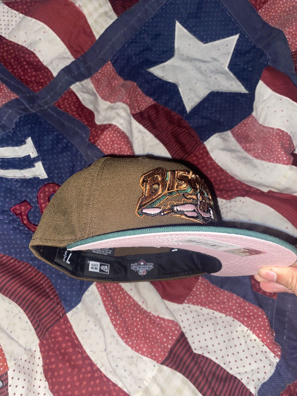 Hat Club × MLB × New Era Exclusive Buffalo bisons plain beef broccoli fitted hat Size ONE SIZE - 3 Thumbnail