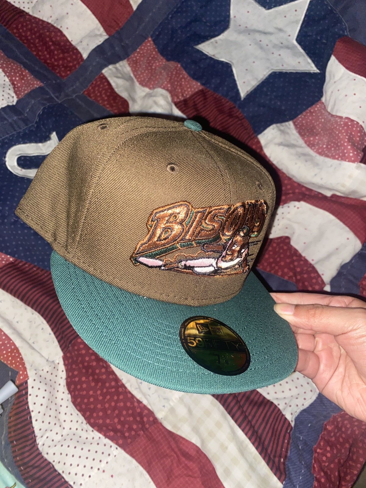 Hat Club × MLB × New Era Exclusive Buffalo bisons plain beef broccoli fitted hat Size ONE SIZE - 1 Thumbnail