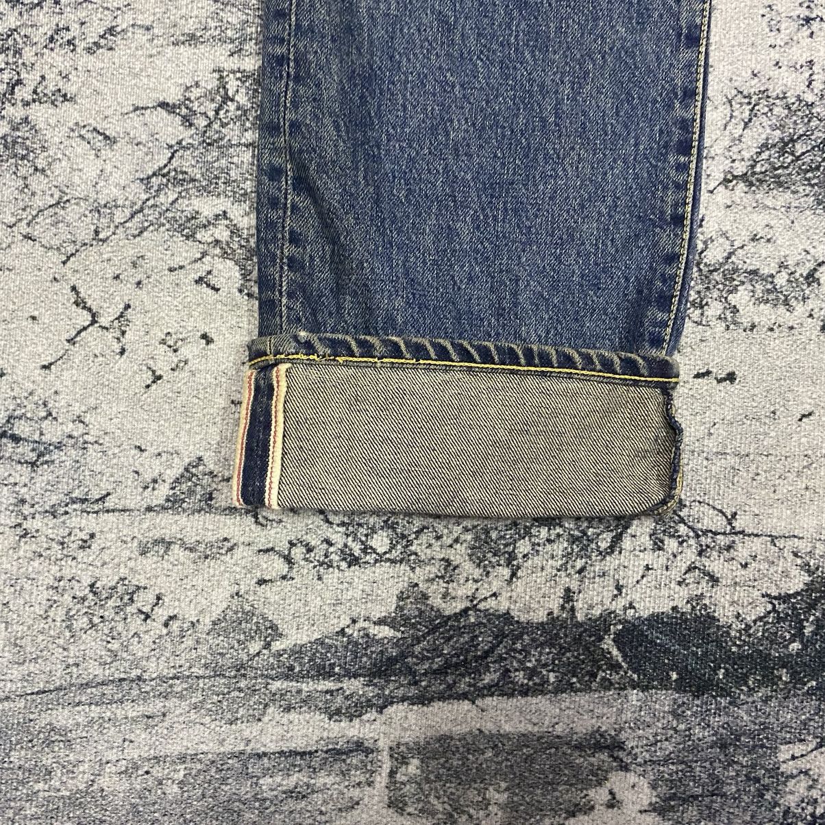 Japanese Brand × Jean × Vintage Selvedge🔥 Vintage Bonmarlen Redline Selvedge Denim Jeans Size US 26 / EU 42 - 6 Thumbnail