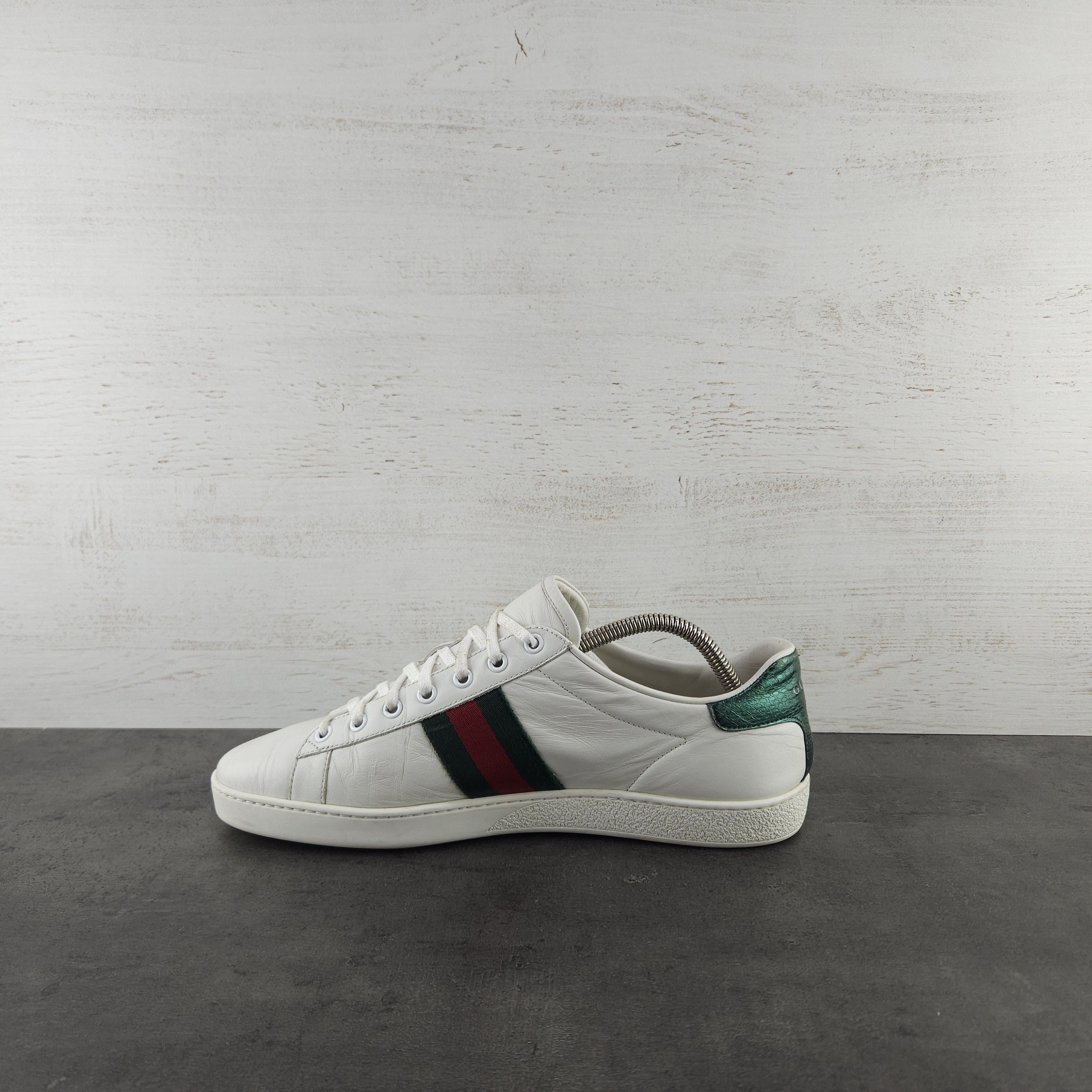 Gucci Gucci Ace 'Bee' Trainers White leather Size US 8 / EU 41 - 2 Thumbnail