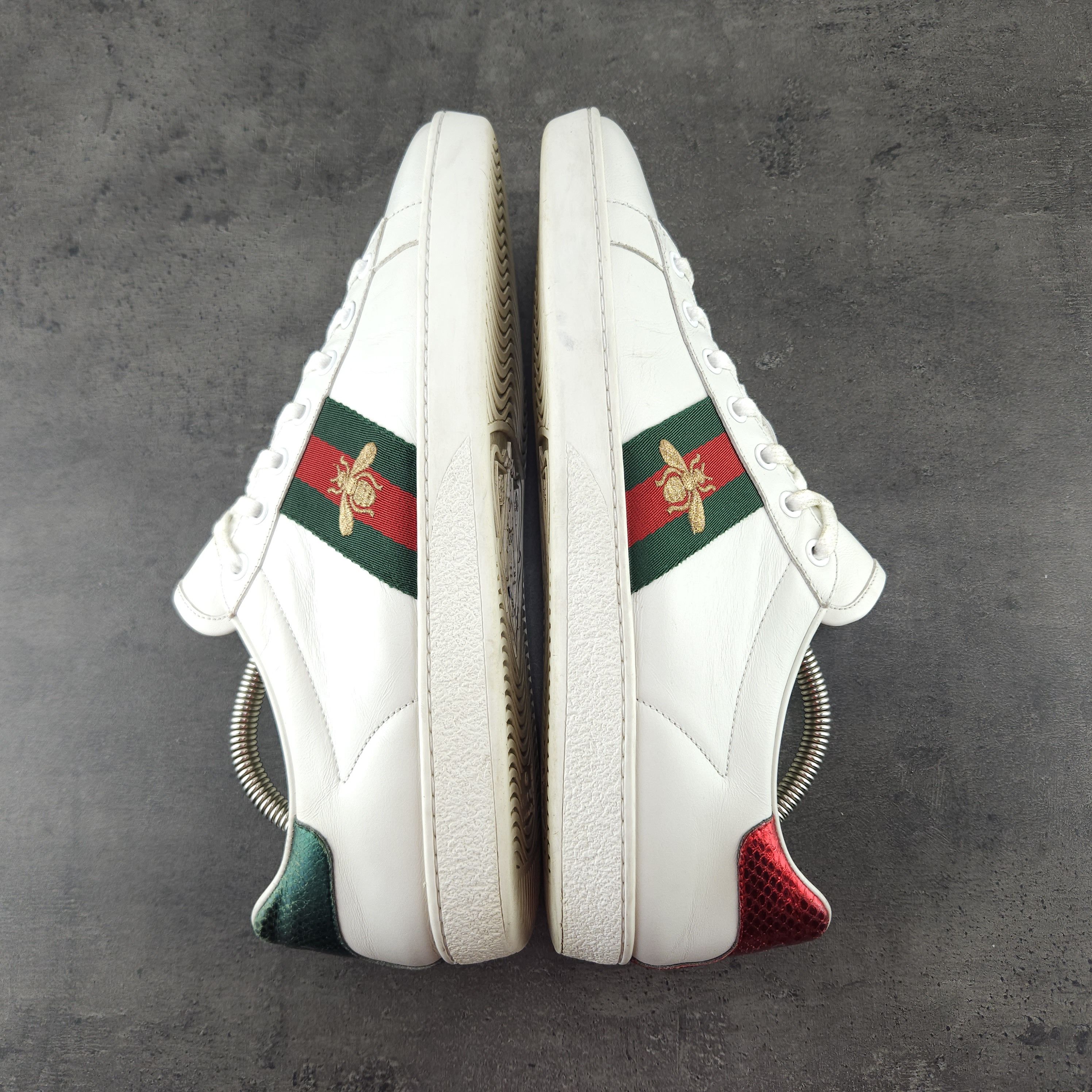 Gucci Gucci Ace 'Bee' Trainers White leather Size US 8 / EU 41 - 8 Thumbnail