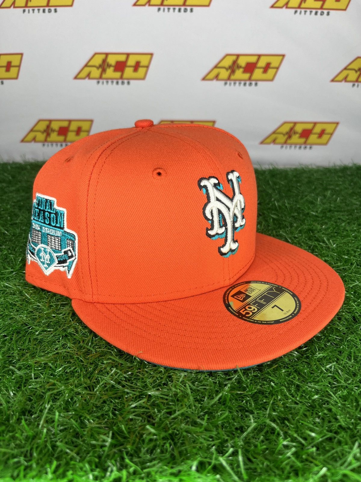 MLB × New Era Mets 7 final season fitted hat orange teal Size ONE SIZE - 1 Thumbnail