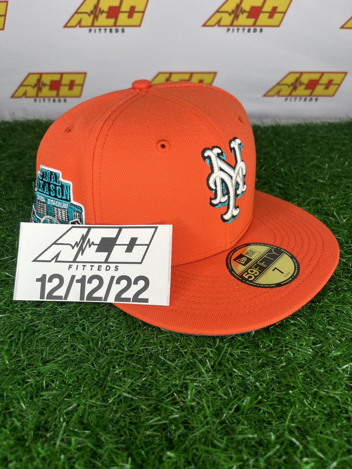 MLB × New Era Mets 7 final season fitted hat orange teal Size ONE SIZE - 5 Thumbnail