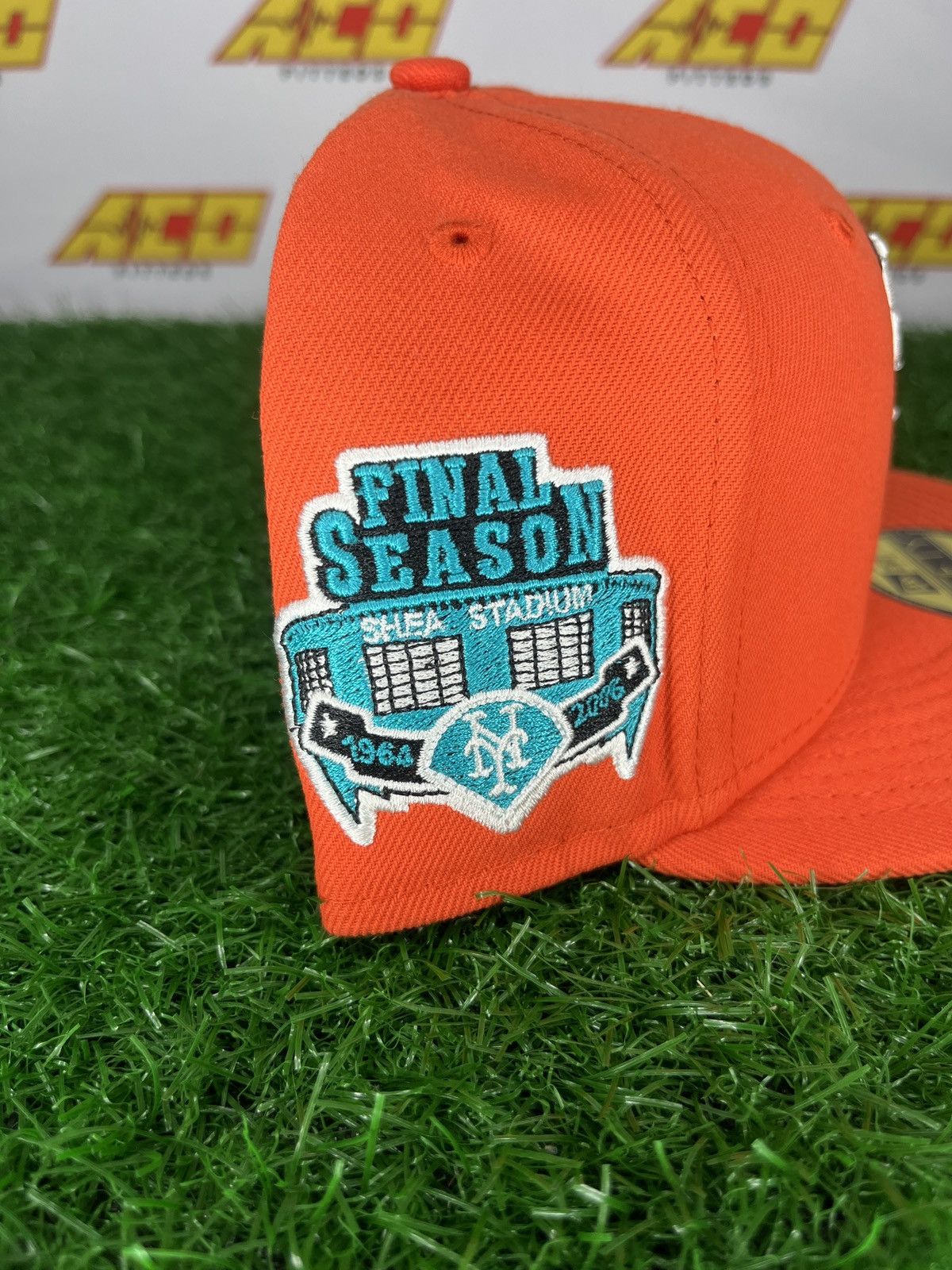 MLB × New Era Mets 7 final season fitted hat orange teal Size ONE SIZE - 2 Thumbnail