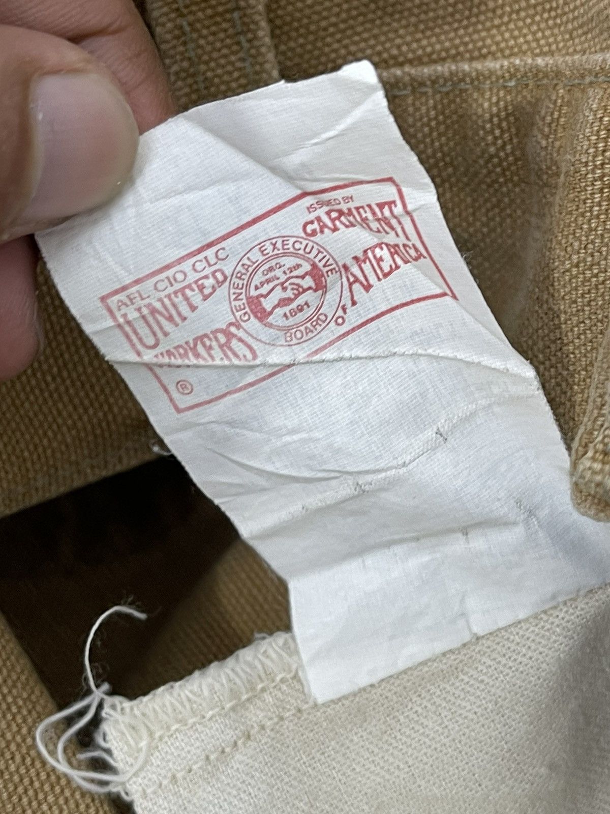 Carhartt Double Knee Carhartt USA Carpenter Cotton Duck 2🟦5 Size US 31 - 20 Thumbnail