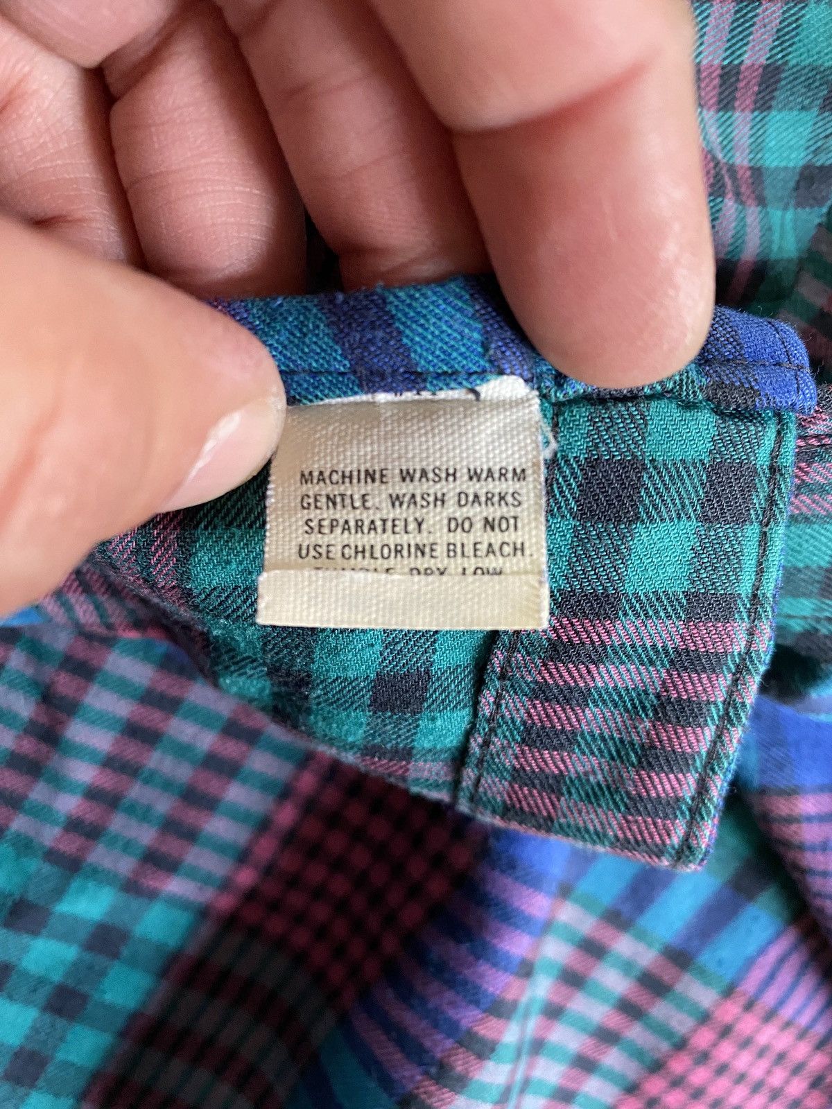 Vintage Vintage 80’s Circle T Plaid Western Style Button Up Size US L / EU 52-54 / 3 - 4 Thumbnail