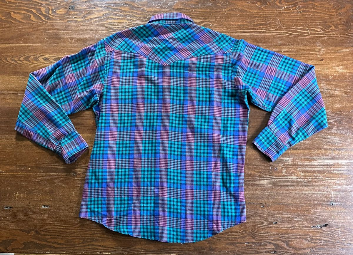 Vintage Vintage 80’s Circle T Plaid Western Style Button Up Size US L / EU 52-54 / 3 - 7 Thumbnail