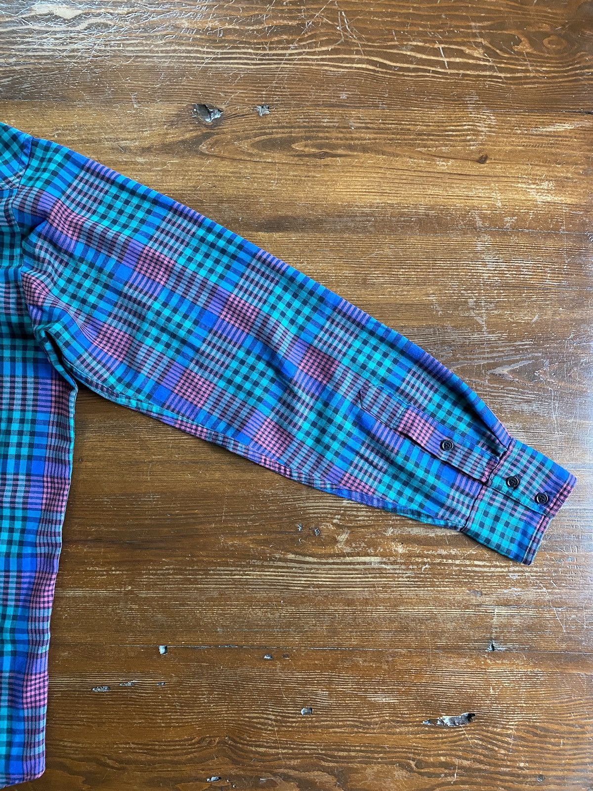 Vintage Vintage 80’s Circle T Plaid Western Style Button Up Size US L / EU 52-54 / 3 - 8 Thumbnail