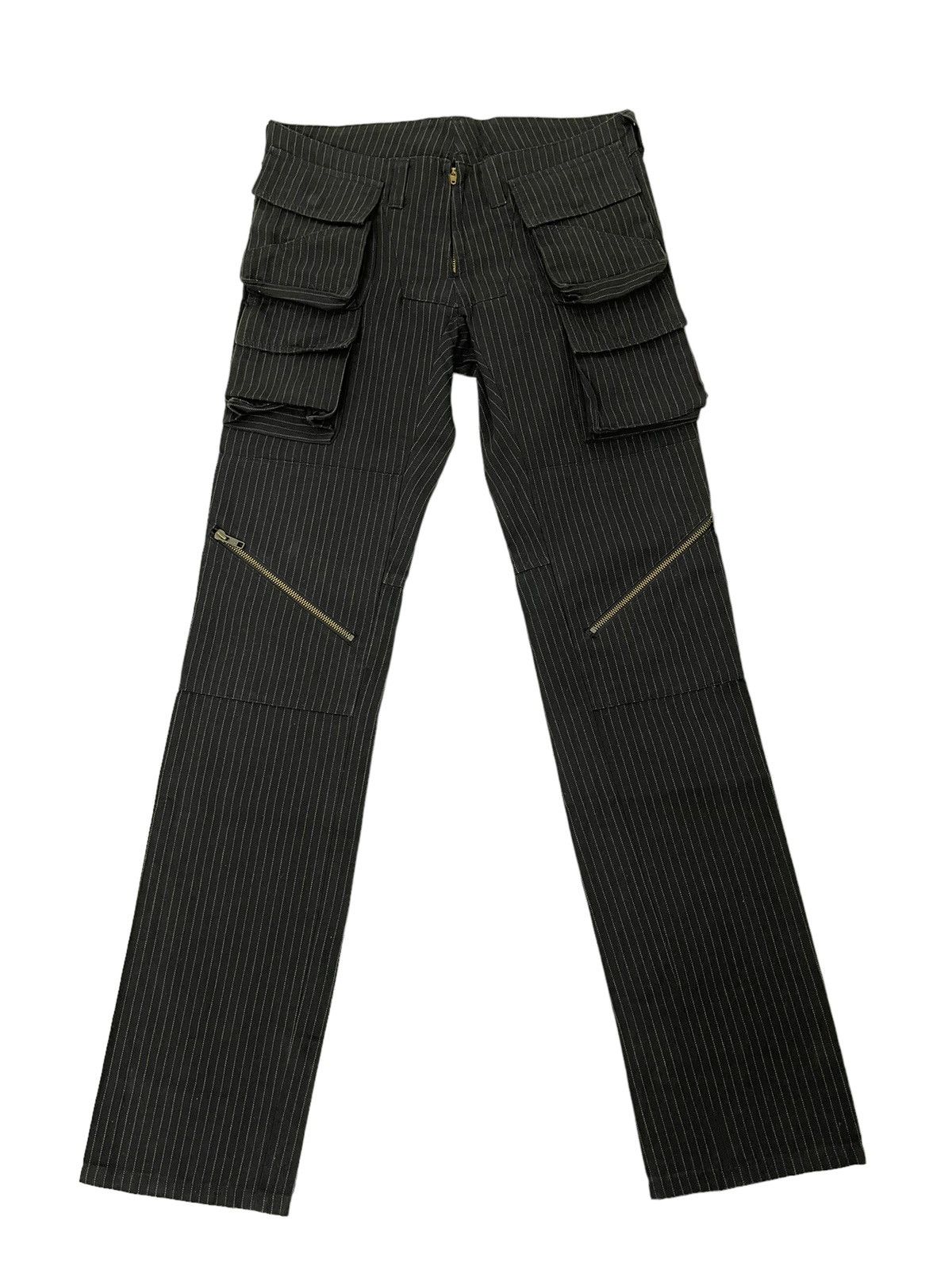 Japanese Brand Slim Wabash Cargo Pockets Yoshiyuki Tactical Low Rise 2🟦6 Size US 30 / EU 46 - 2 Thumbnail