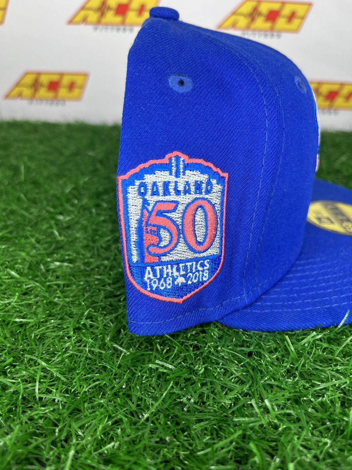 MLB × New Era Athletics 7 1/8 50th anniversary fitted hat blue Size ONE SIZE - 2 Thumbnail