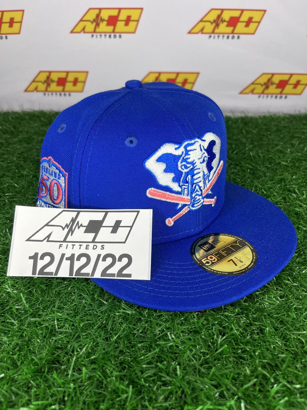 MLB × New Era Athletics 7 1/8 50th anniversary fitted hat blue Size ONE SIZE - 5 Thumbnail