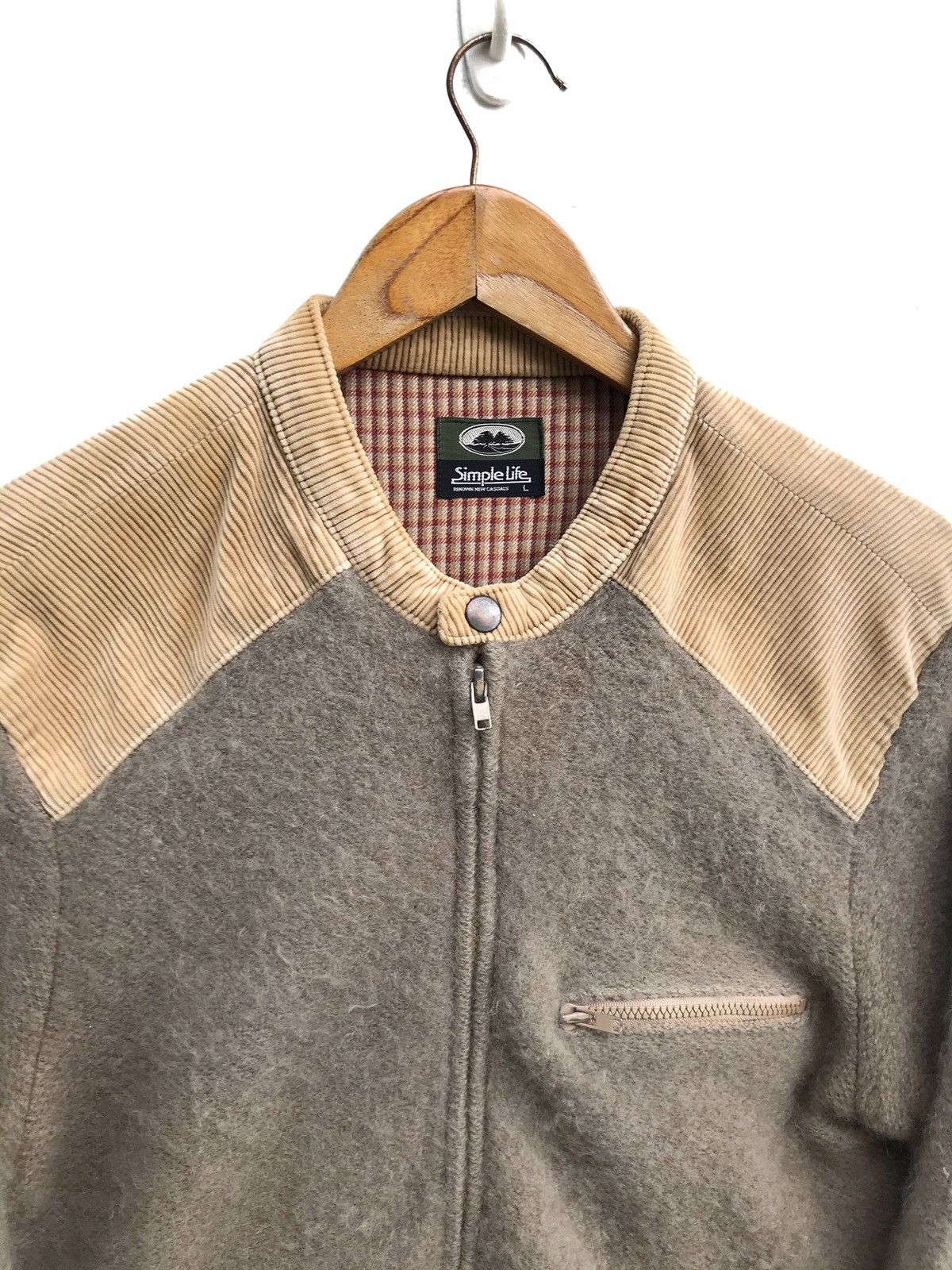 Japanese Brand Japanese Brand Simple Life Wool Corduroy Winter Jacket Size US XS / EU 42 / 0 - 6 Thumbnail
