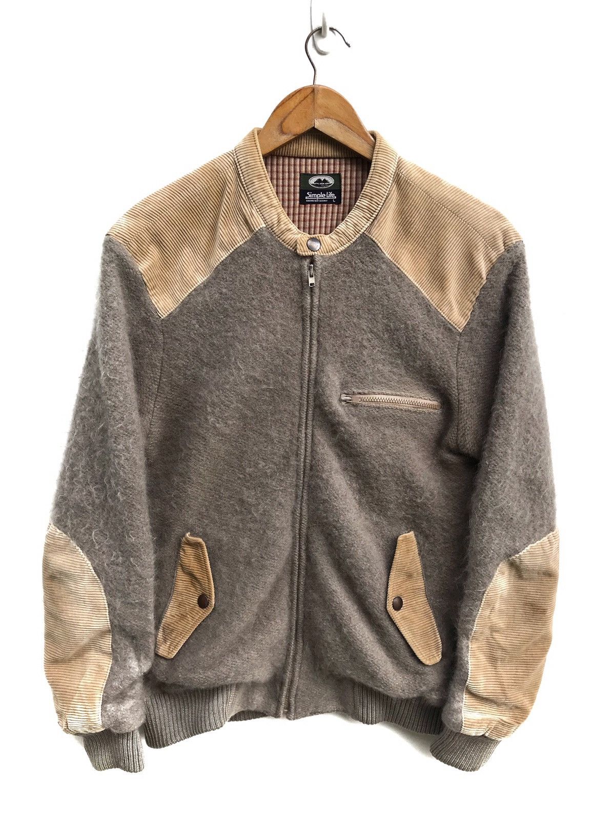 Japanese Brand Japanese Brand Simple Life Wool Corduroy Winter Jacket Size US XS / EU 42 / 0 - 1 Thumbnail
