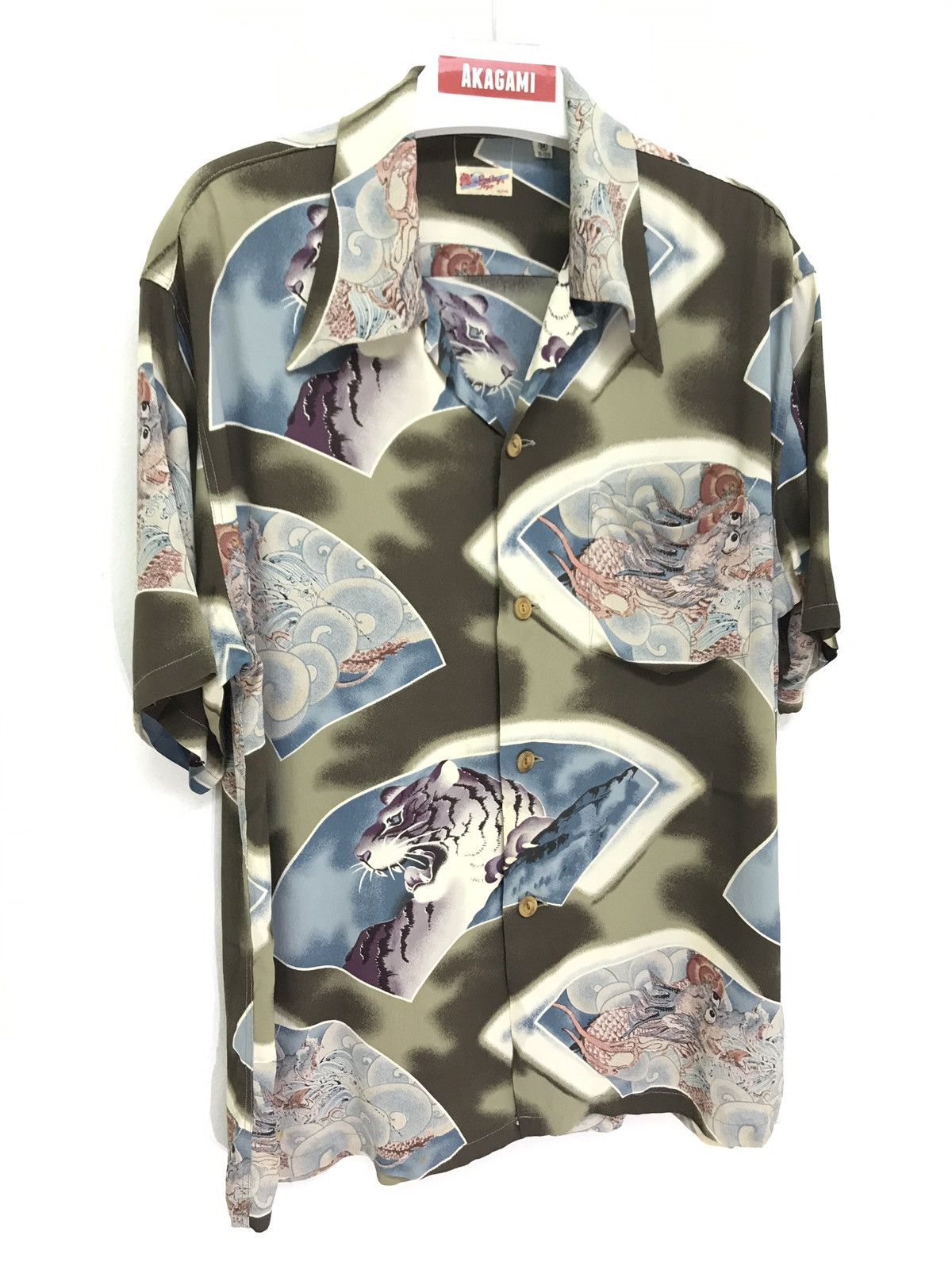 Sun Surf 🐅Sun Surf 100% Rayon Crepe Kimono Sun Surf Tigers Dragons Size US M / EU 48-50 / 2 - 7 Thumbnail
