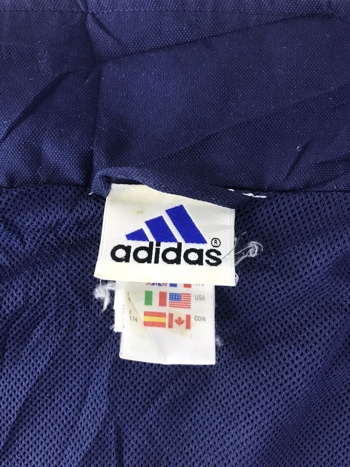 Adidas × Vintage 90s Adidas Three Striped Argentina Jacket Nylon K1235j Size US XL / EU 56 / 4 - 8 Thumbnail