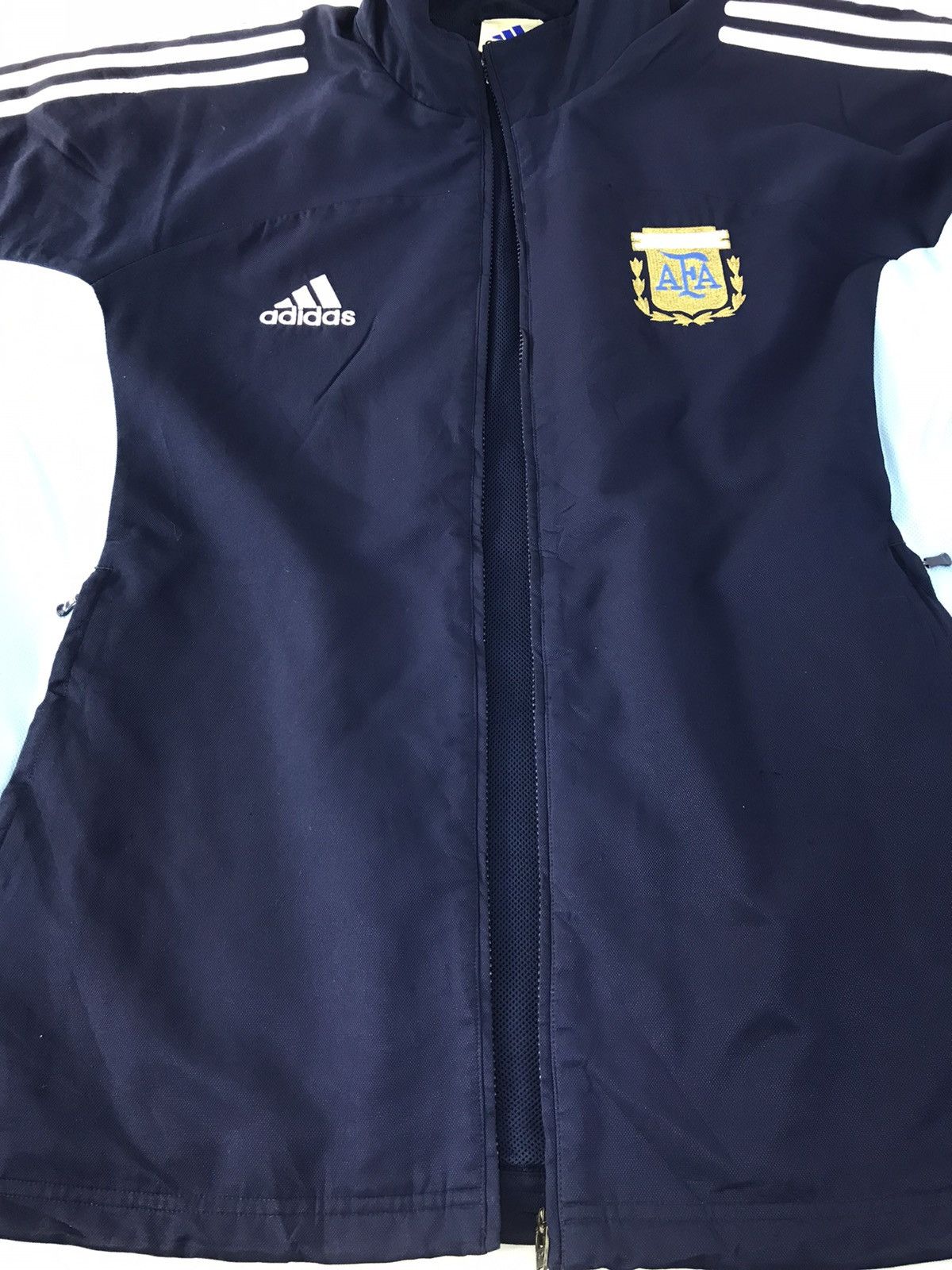 Adidas × Vintage 90s Adidas Three Striped Argentina Jacket Nylon K1235j Size US XL / EU 56 / 4 - 6 Thumbnail