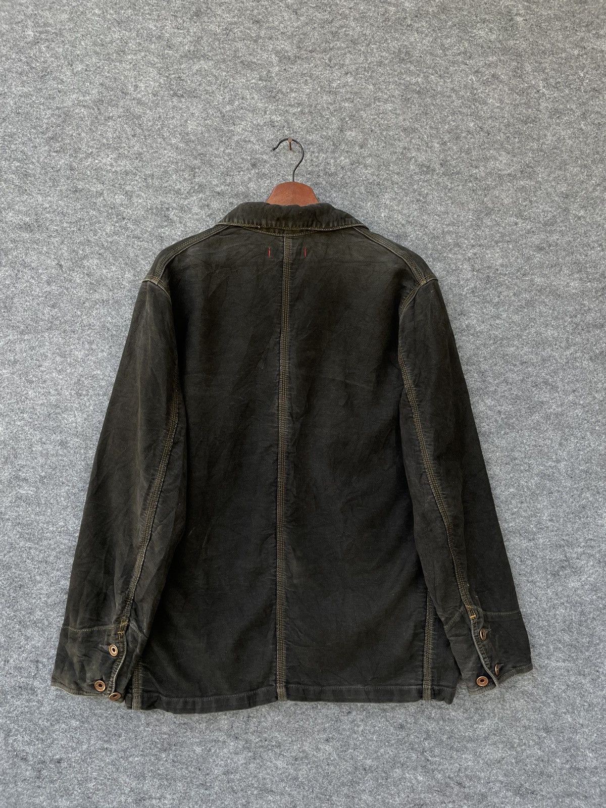 Edwin × Japanese Brand × Vintage EDWIN 503 REBEL WAXED CHORE JACKET Size US M / EU 48-50 / 2 - 3 Thumbnail