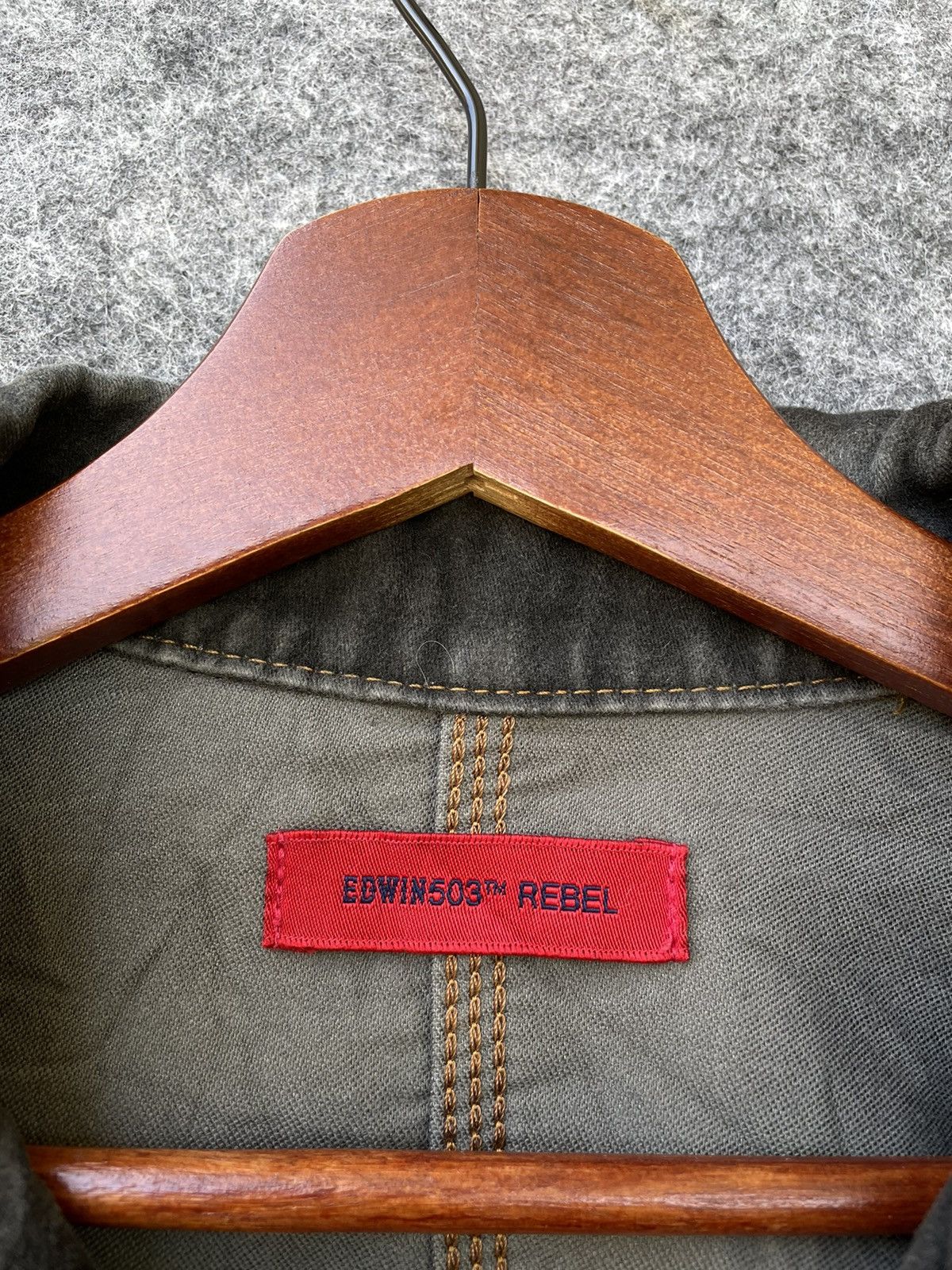 Edwin × Japanese Brand × Vintage EDWIN 503 REBEL WAXED CHORE JACKET Size US M / EU 48-50 / 2 - 7 Thumbnail