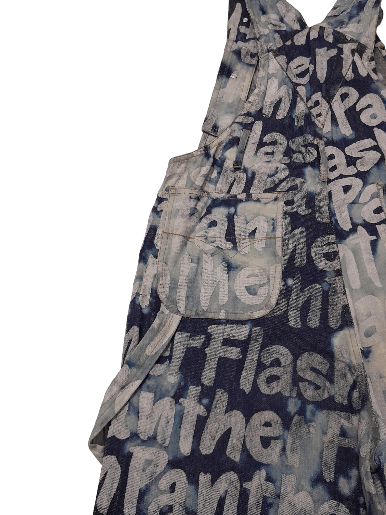 Designer × Rare Panther Panther Japan Designer Overalls Denim (E943) Size US 30 / EU 46 - 4 Thumbnail