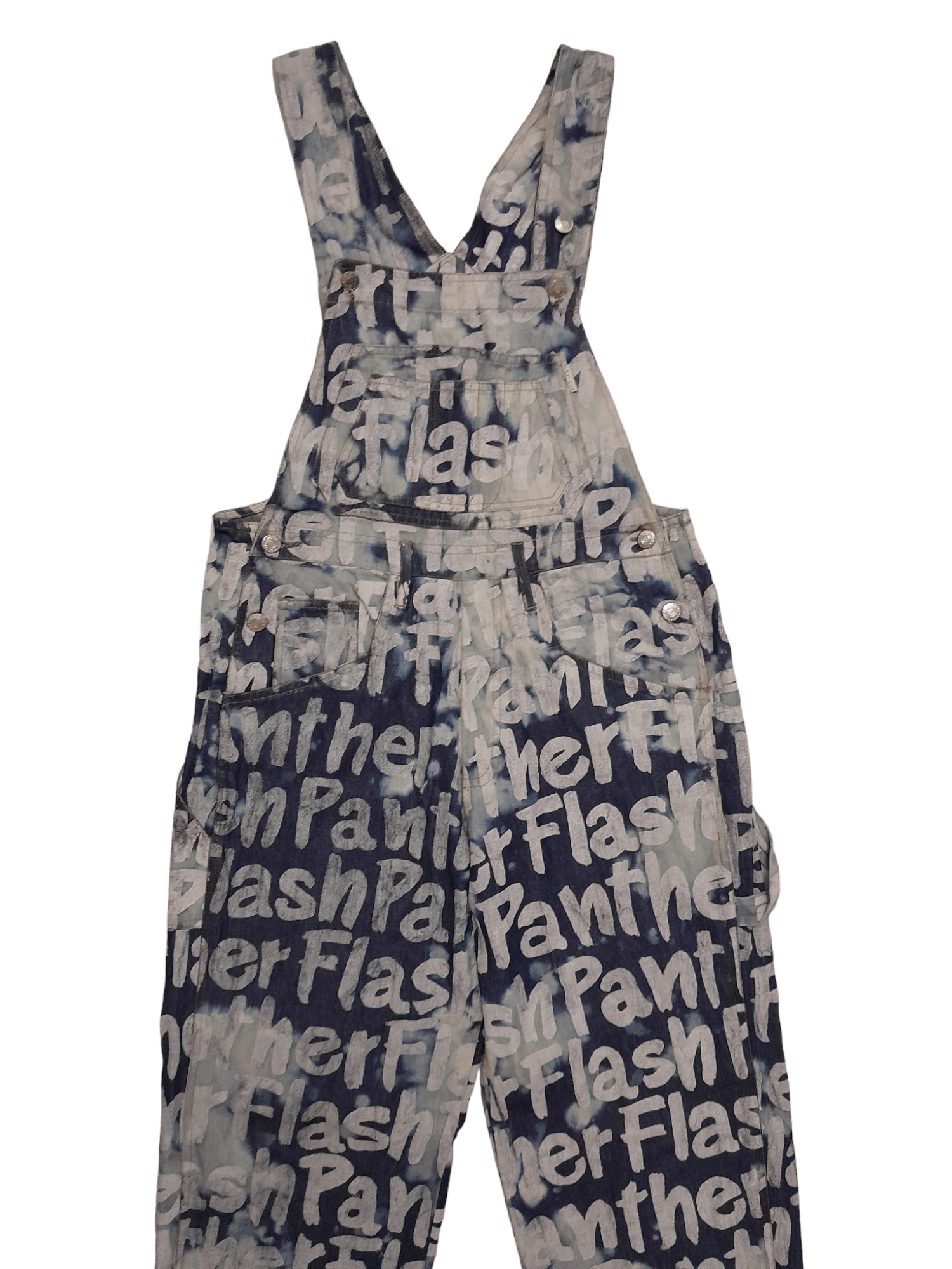 Designer × Rare Panther Panther Japan Designer Overalls Denim (E943) Size US 30 / EU 46 - 6 Thumbnail