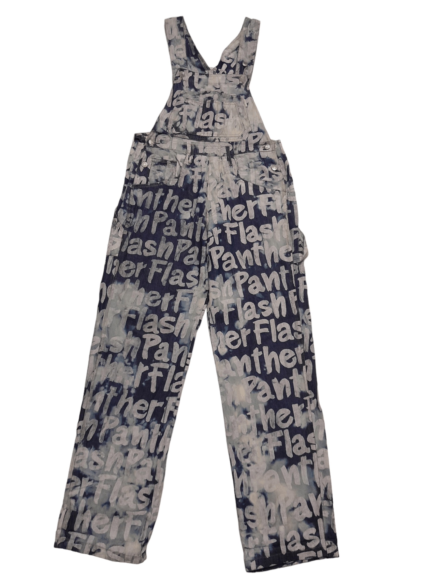 Designer × Rare Panther Panther Japan Designer Overalls Denim (E943) Size US 30 / EU 46 - 5 Thumbnail
