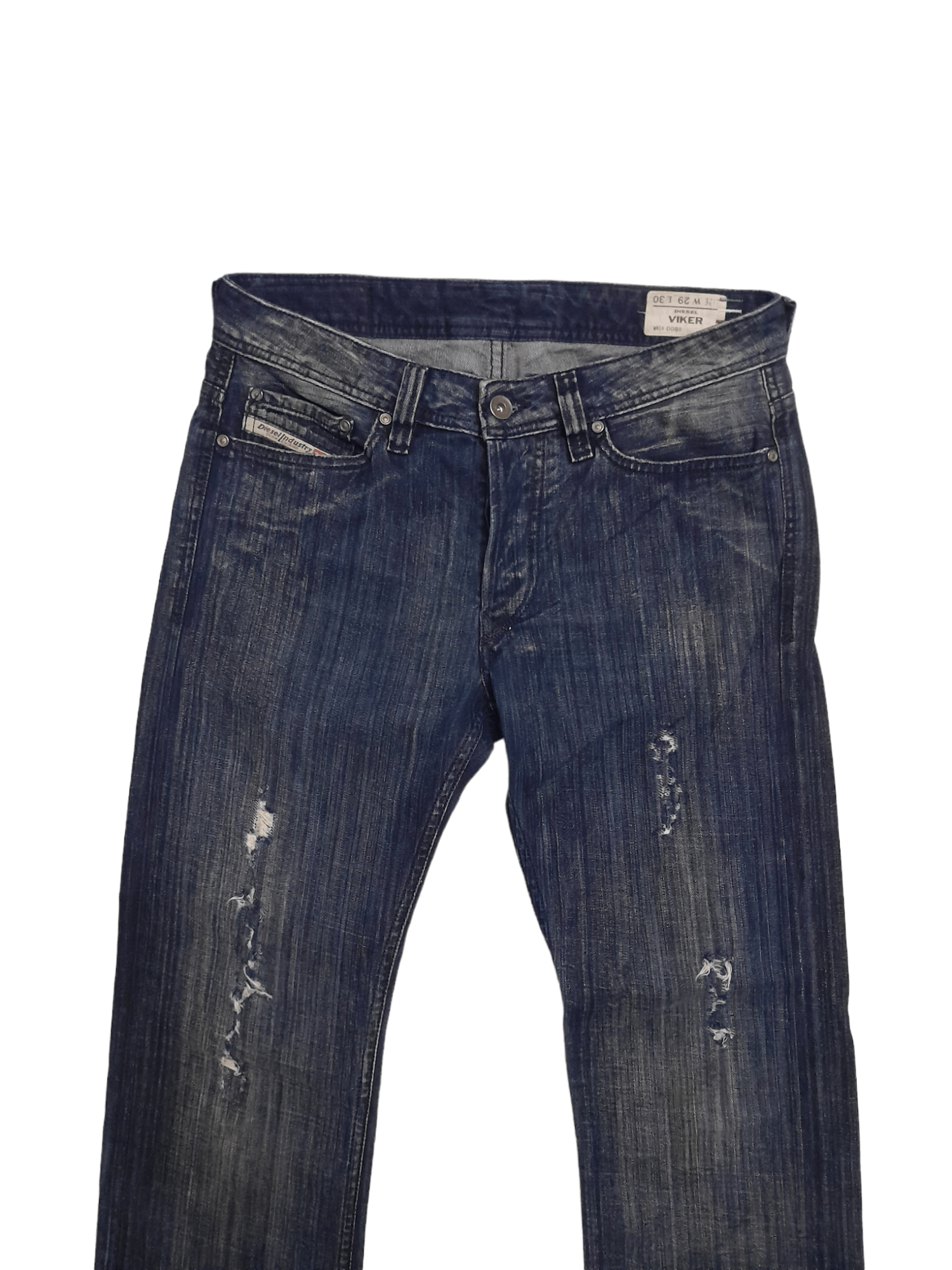 Diesel DIesel Viker Distressed Denim (E944) Waist 29 Size US 29 - 2 Thumbnail