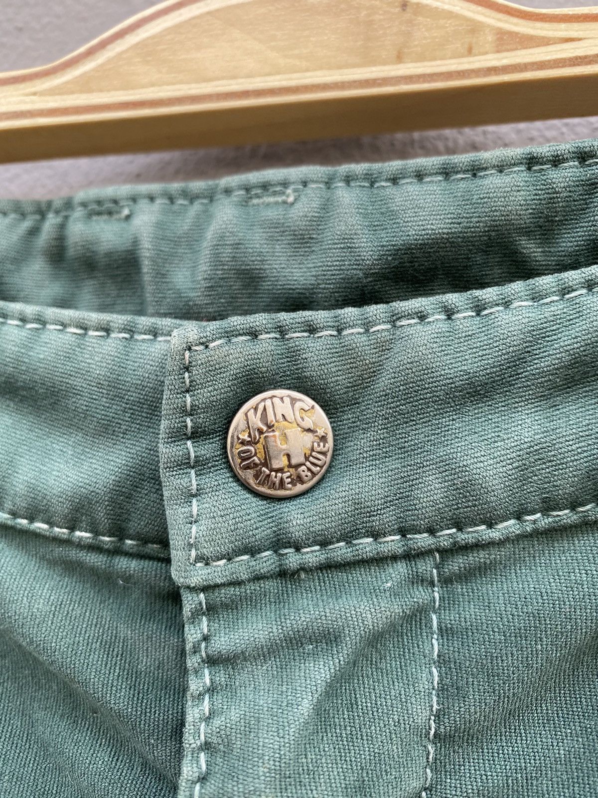 HOLLYWOOD RANCH MARKET × Japanese Brand Distressed Style💥Japanese Denim Hollywood Ranch Market-HRM Size US 34 / EU 50 - 5 Thumbnail
