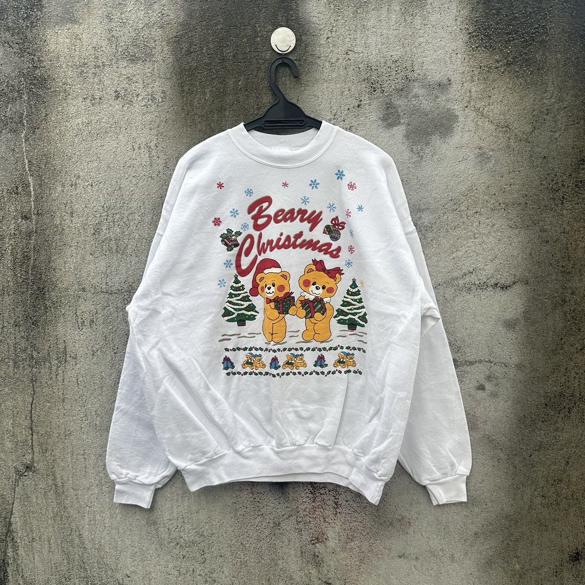 Cartoon Network Vintage 90s beary christmas sweatshirt pullover Size US XL / EU 56 / 4 - 1 Thumbnail