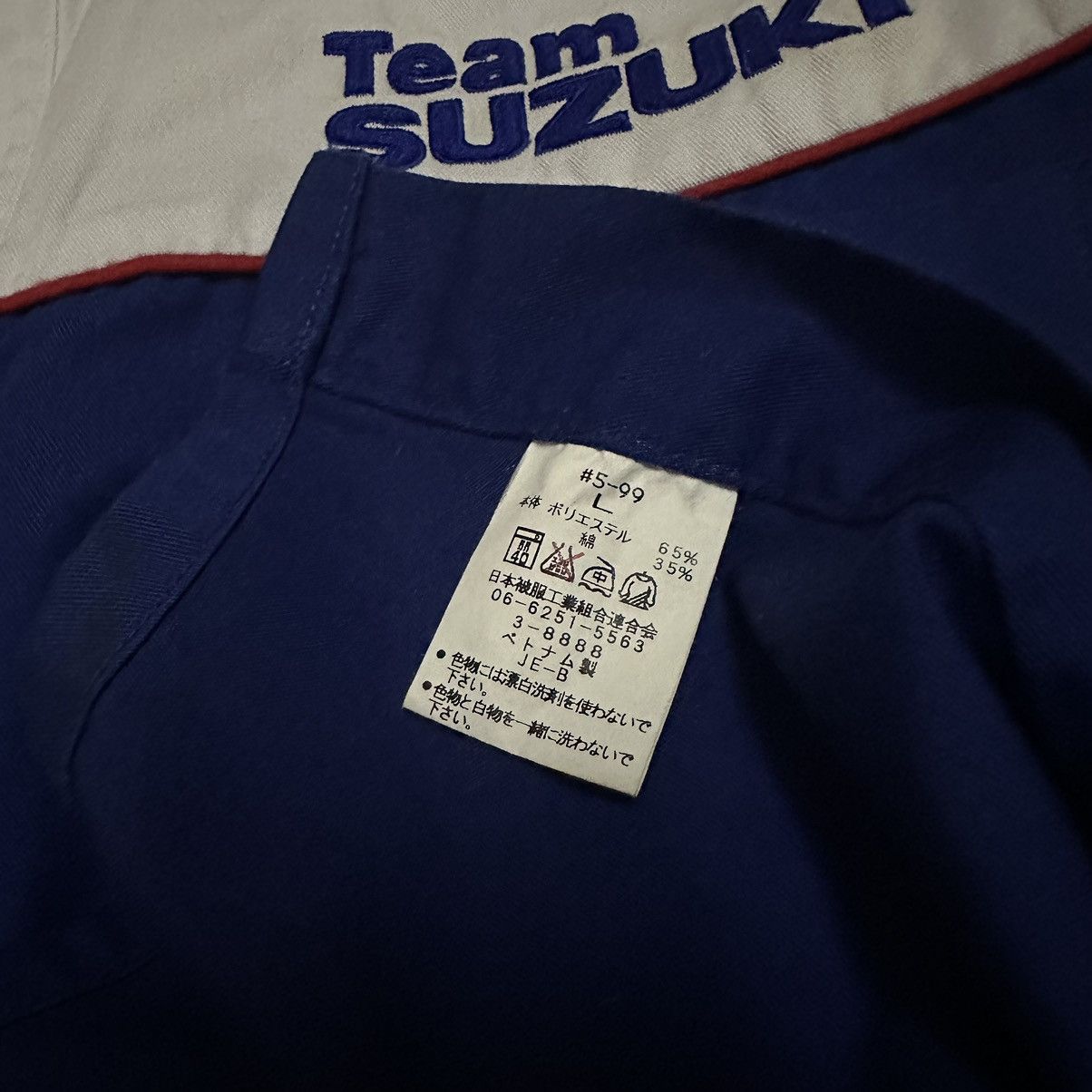Vintage Team suzuki shirt big logo Size US XL / EU 56 / 4 - 5 Thumbnail