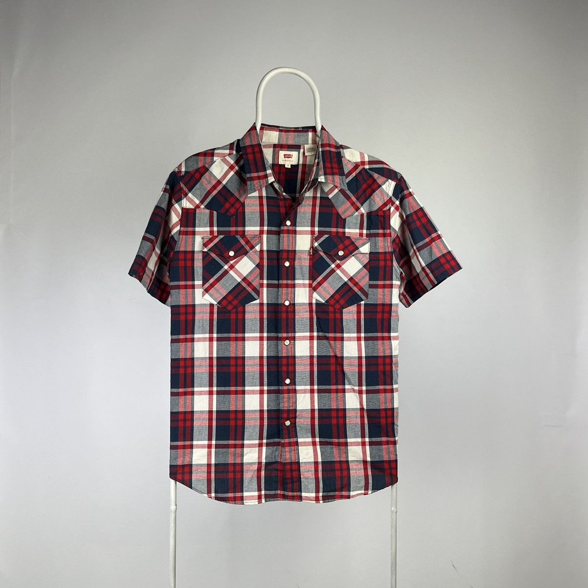 Levi's Levis shirt buckle short sleeve size Medium Size US M / EU 48-50 / 2 - 1 Thumbnail