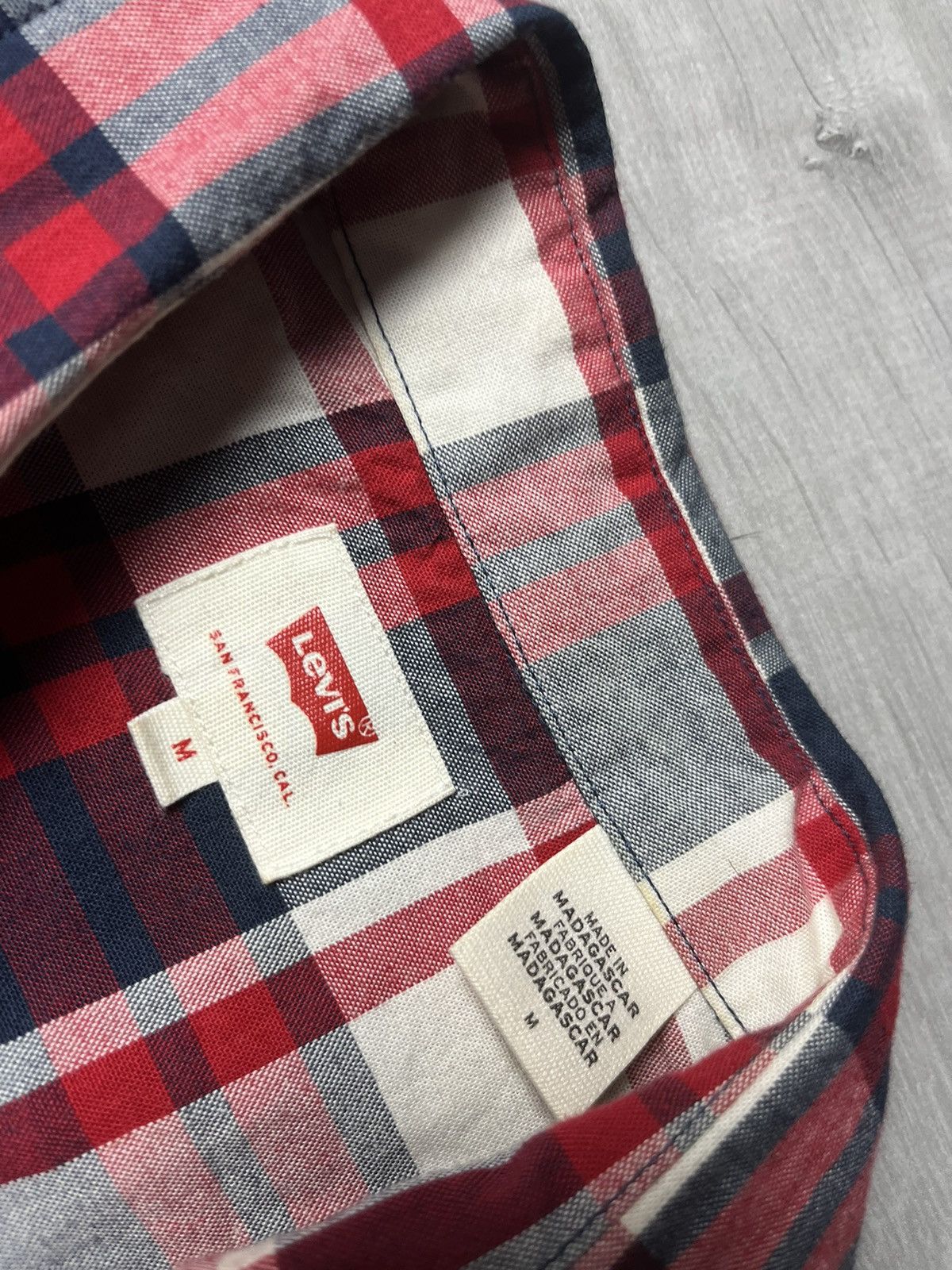 Levi's Levis shirt buckle short sleeve size Medium Size US M / EU 48-50 / 2 - 3 Thumbnail