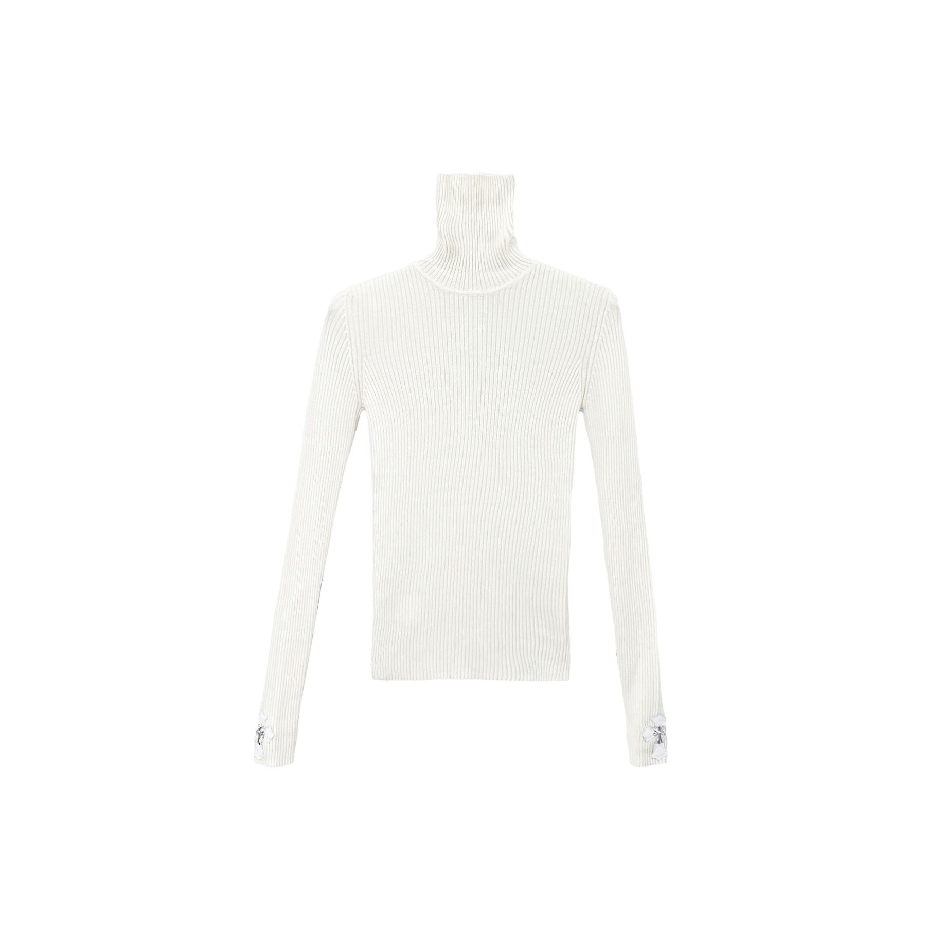 Chrome Hearts Chrome Hearts White Cashmere Sweater Size M / US 6-8 / IT 42-44 - 2 Thumbnail