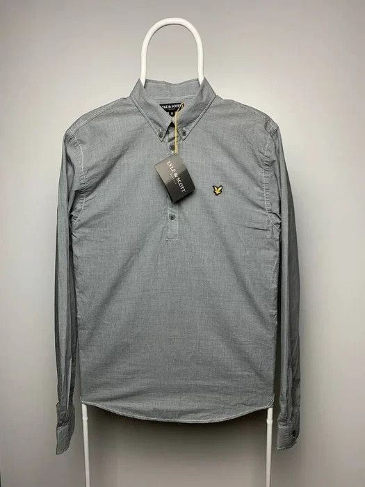 Lyle & Scott Lyle Scott shirt size M grey casual new vintage luxury Size US M / EU 48-50 / 2 - 1 Thumbnail