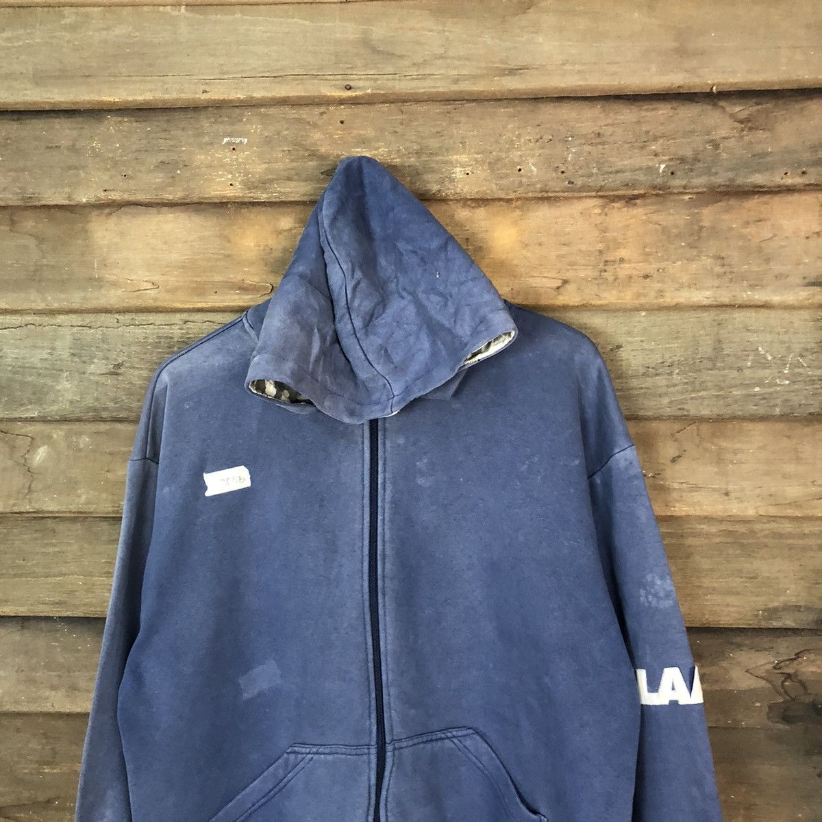 Xlarge X Large japan like bape Blue faded Hoodie sweatshirt #085B Size US L / EU 52-54 / 3 - 2 Thumbnail