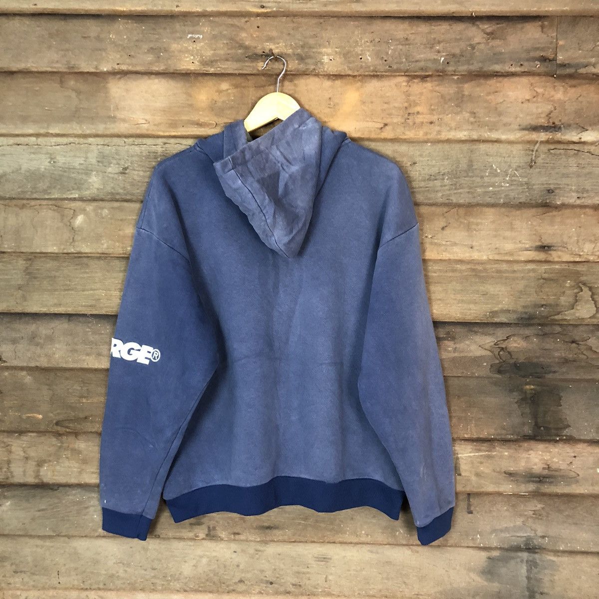 Xlarge X Large japan like bape Blue faded Hoodie sweatshirt #085B Size US L / EU 52-54 / 3 - 10 Thumbnail
