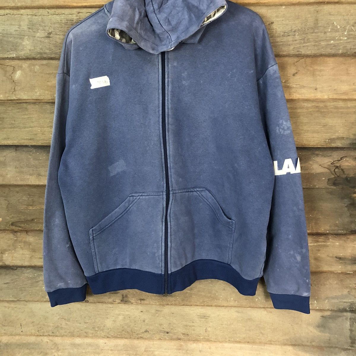 Xlarge X Large japan like bape Blue faded Hoodie sweatshirt #085B Size US L / EU 52-54 / 3 - 3 Thumbnail