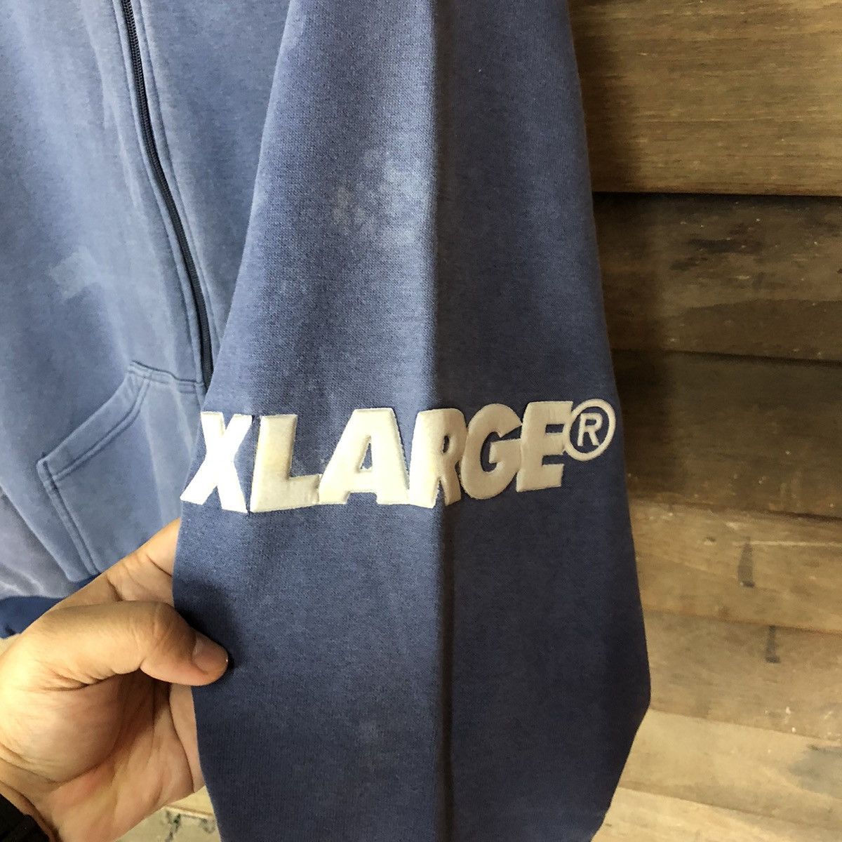 Xlarge X Large japan like bape Blue faded Hoodie sweatshirt #085B Size US L / EU 52-54 / 3 - 7 Thumbnail
